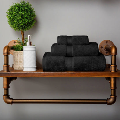 Set di asciugamani da 3 pezzi in cotone egiziano di qualità superiore, pesante e pesante