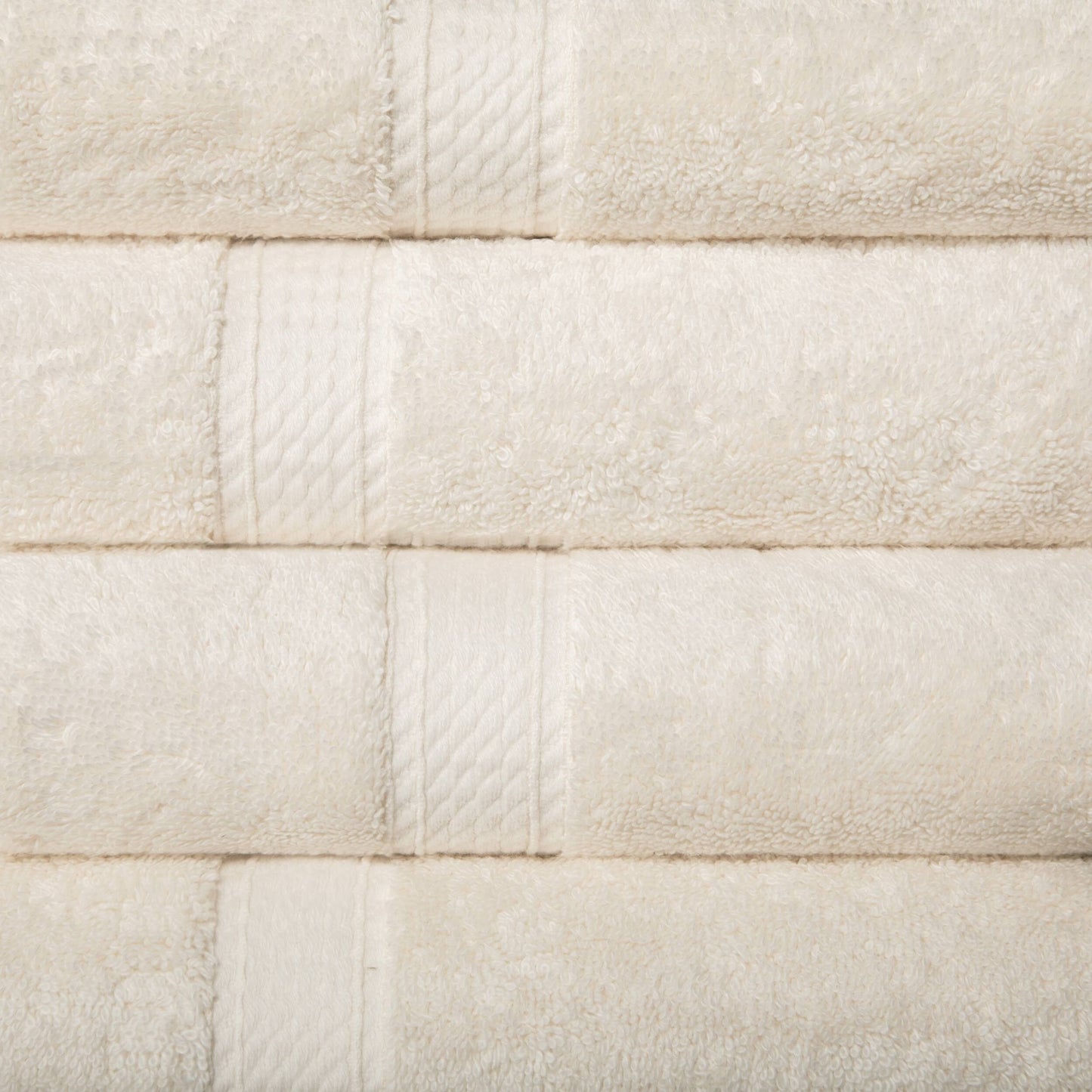 Set di 4 asciugamani in cotone egiziano di qualità superiore, di alta qualità e di grande spessore