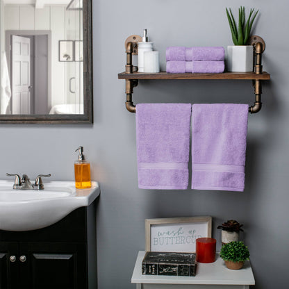 Set di 4 asciugamani in cotone egiziano di qualità superiore, di alta qualità e di grande spessore