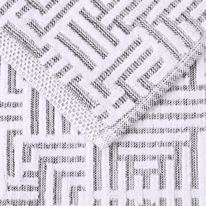 Set di asciugamani da bagno 3 pezzi in morbido jacquard moderno di cotone Jasper di qualità superiore