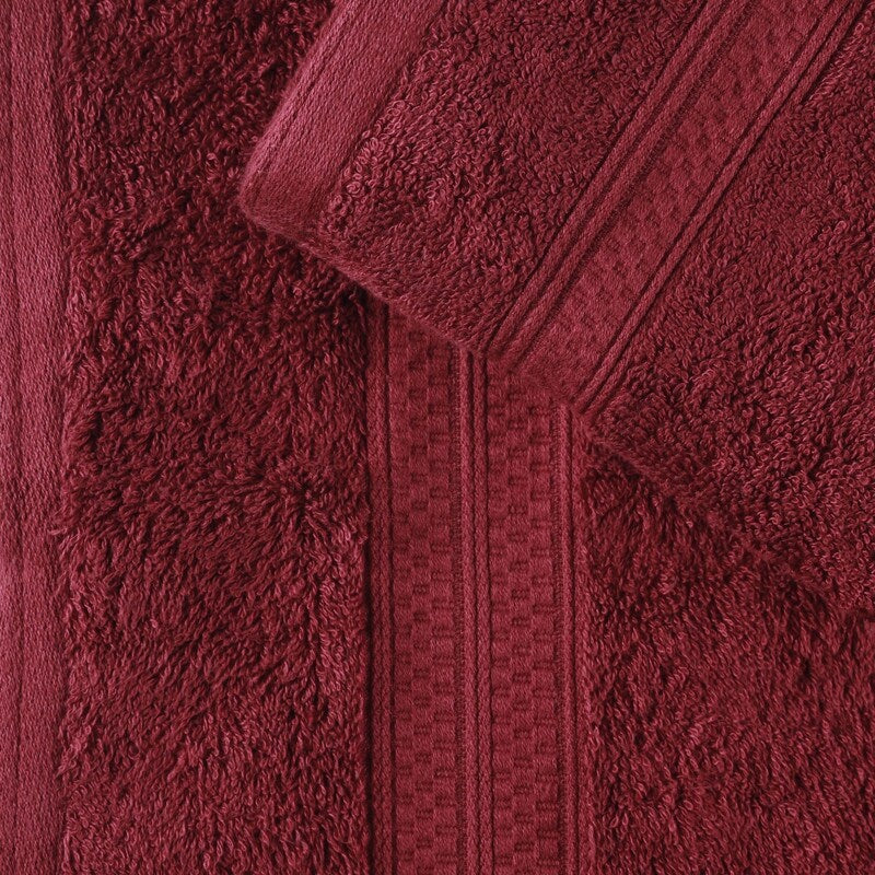 Set di asciugamani da 18 pezzi in rayon di bambù e cotone di qualità superiore (6 asciugamani da bagno, 6 asciugamani per le mani, 6 asciugamani per il viso)