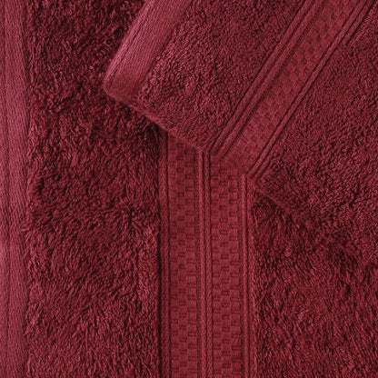 Set di asciugamani da 18 pezzi in rayon di bambù e cotone di qualità superiore (6 asciugamani da bagno, 6 asciugamani per le mani, 6 asciugamani per il viso)