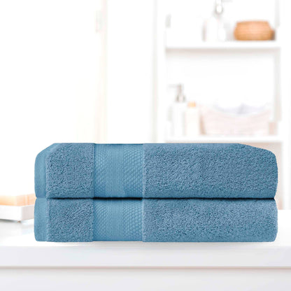 Set di 2 teli da bagno pesanti in cotone turco di qualità superiore