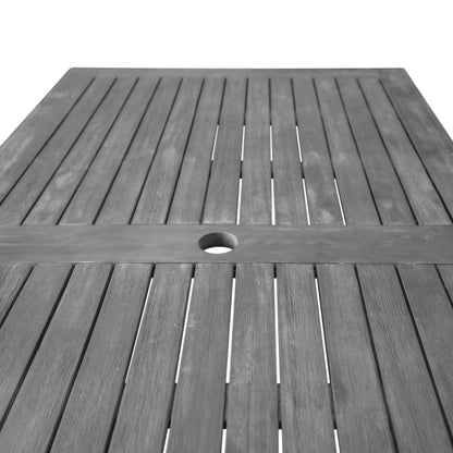 Set da pranzo per esterni con tavolo rettangolare e poltrona Surfside Hardwood da 7 pezzi di Havenside Home