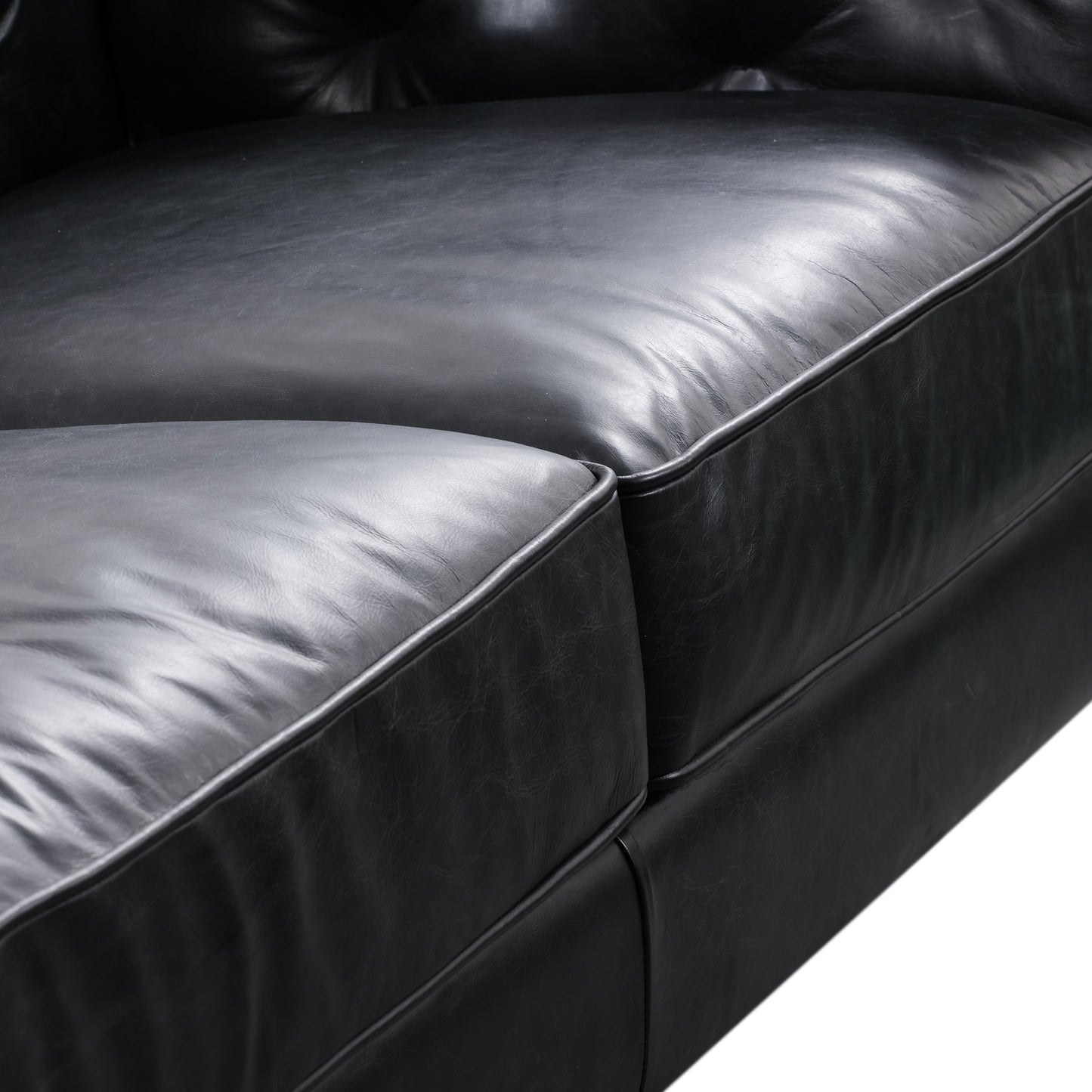 Divano Poly &amp; Bark Essex 89 - Vera pelle italiana pieno fiore