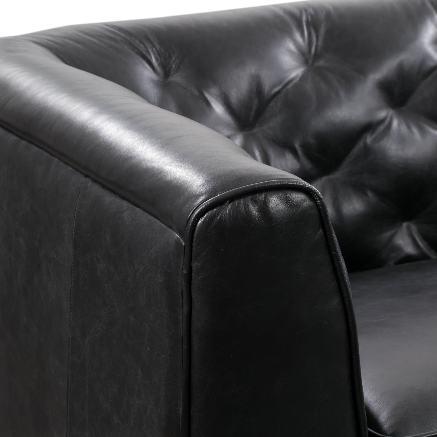 Divano Poly &amp; Bark Essex 89 - Vera pelle italiana pieno fiore