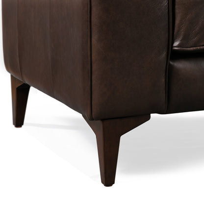 Divano Poly &amp; Bark Essex 89 - Vera pelle italiana pieno fiore