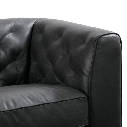 Divano Poly &amp; Bark Essex 89 - Vera pelle italiana pieno fiore