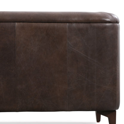 Divano Poly &amp; Bark Essex 89 - Vera pelle italiana pieno fiore