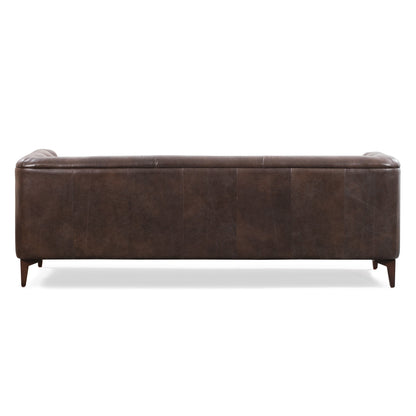 Divano Poly &amp; Bark Essex 89 - Vera pelle italiana pieno fiore