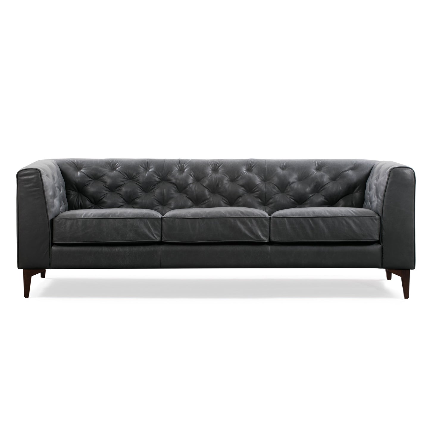 Divano Poly &amp; Bark Essex 89 - Vera pelle italiana pieno fiore