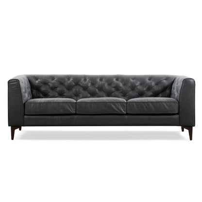 Divano Poly &amp; Bark Essex 89 - Vera pelle italiana pieno fiore