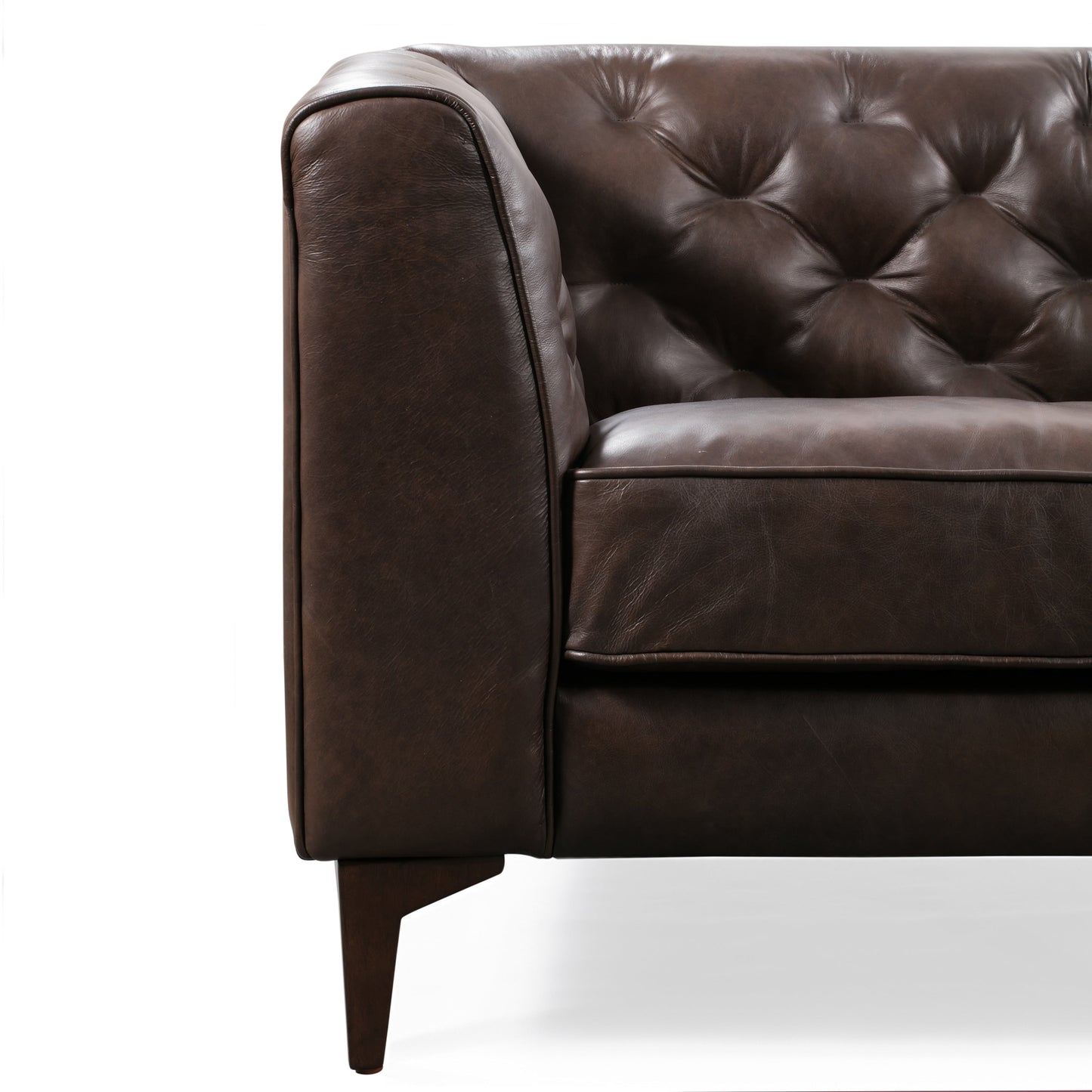 Divano Poly &amp; Bark Essex 89 - Vera pelle italiana pieno fiore