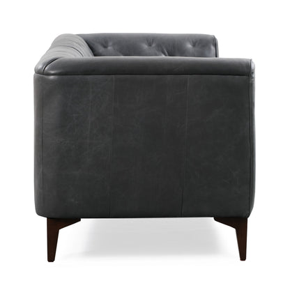 Divano Poly &amp; Bark Essex 89 - Vera pelle italiana pieno fiore