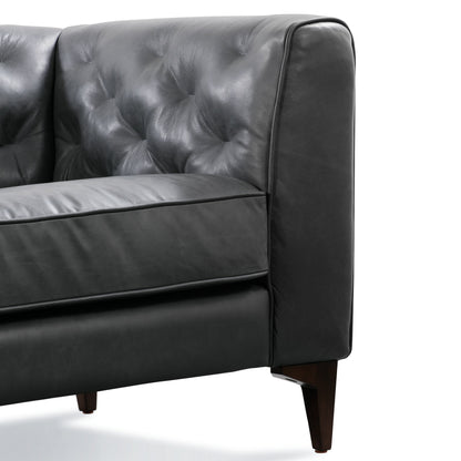 Divano Poly &amp; Bark Essex 89 - Vera pelle italiana pieno fiore