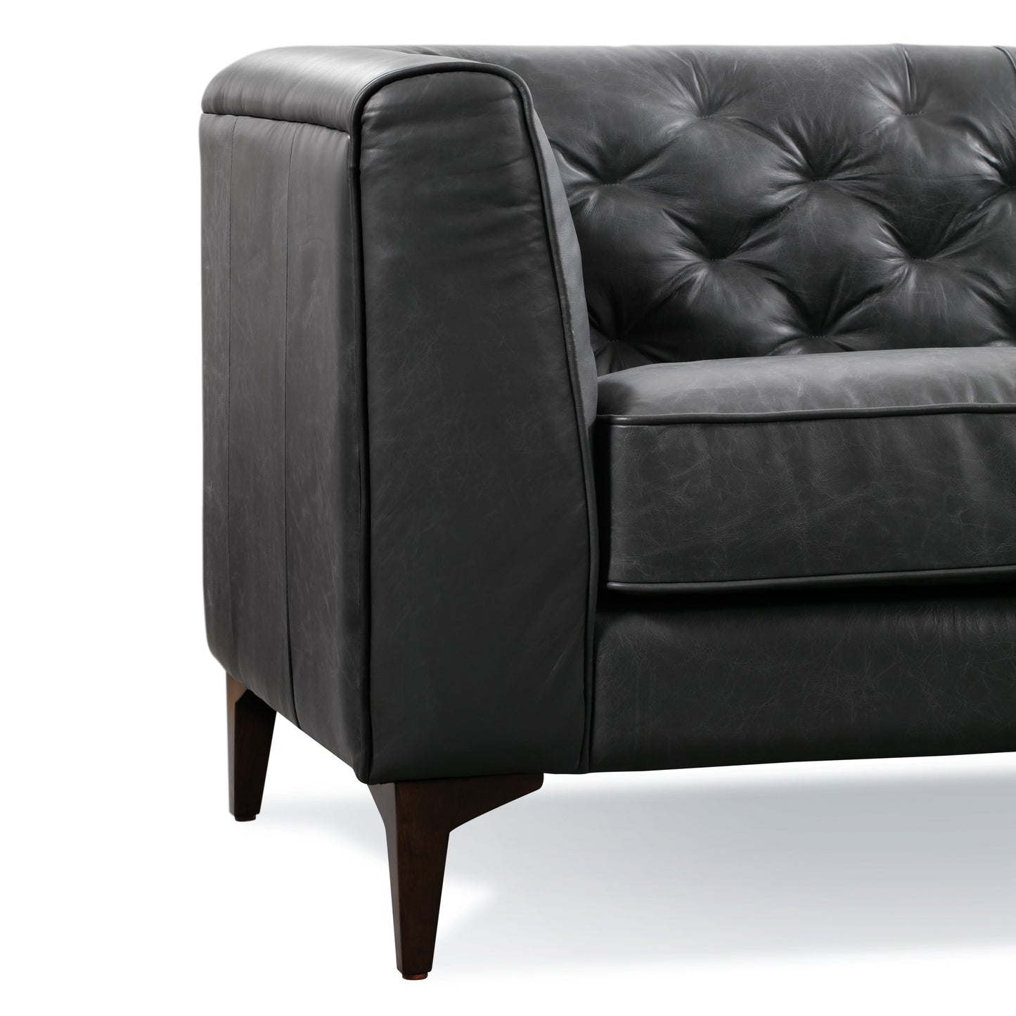 Divano Poly &amp; Bark Essex 89 - Vera pelle italiana pieno fiore