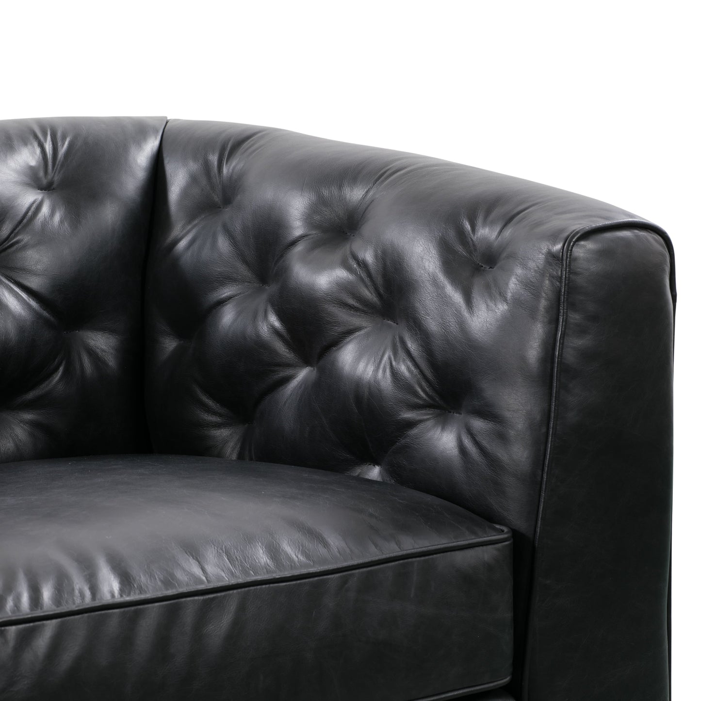 Divano Poly &amp; Bark Essex 89 - Vera pelle italiana pieno fiore