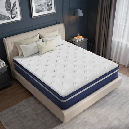 Materasso ibrido SweDrea 12 Firm - Design traspirante e rinfrescante con certificazioni CertiPUR-US, SGS e OEKO-TEX