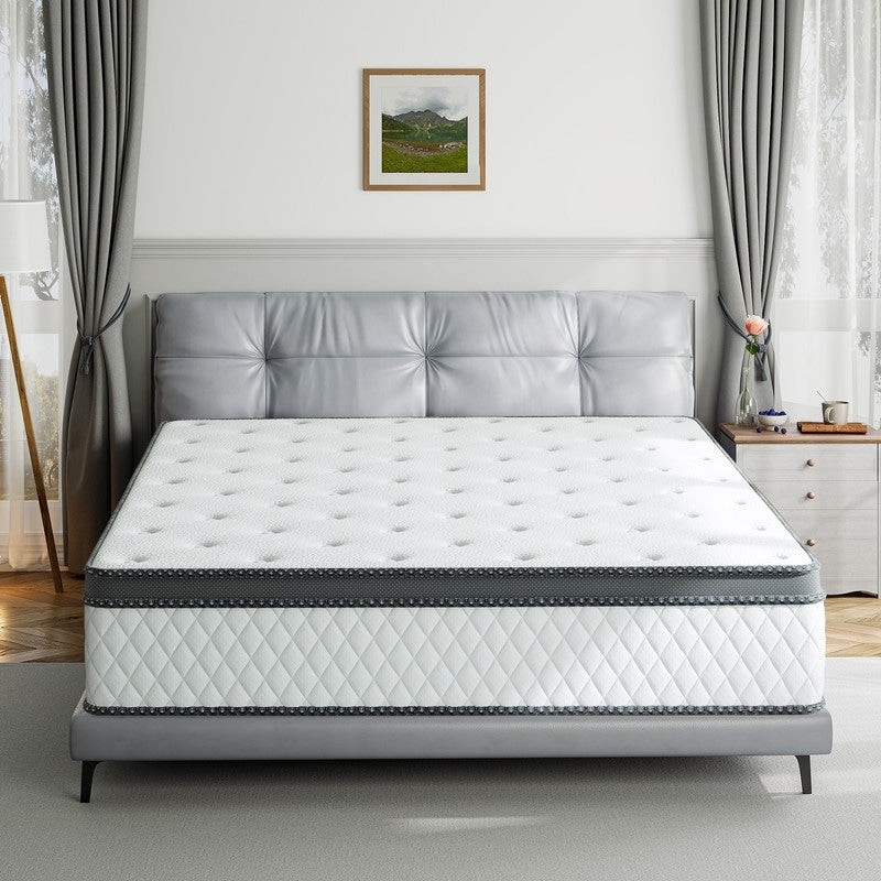 Materasso in memory foam ibrido SweDrea 12 - Sensazione media, carbone di bambù, certificato CertiPUR-US e OEKO-TEX