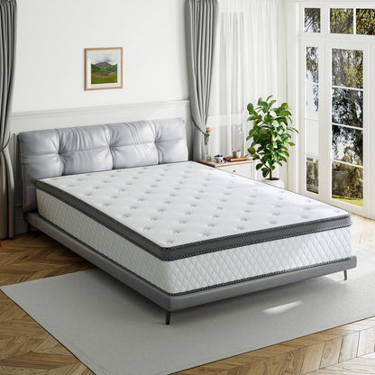 Materasso in memory foam ibrido SweDrea 12 - Sensazione media, carbone di bambù, certificato CertiPUR-US e OEKO-TEX