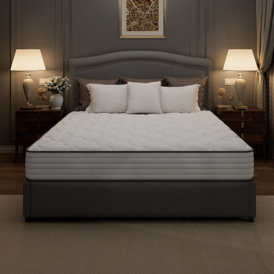 Materasso ibrido SweDrea 8/12 - Memory foam in gel, mediamente rigido, traspirante e certificato