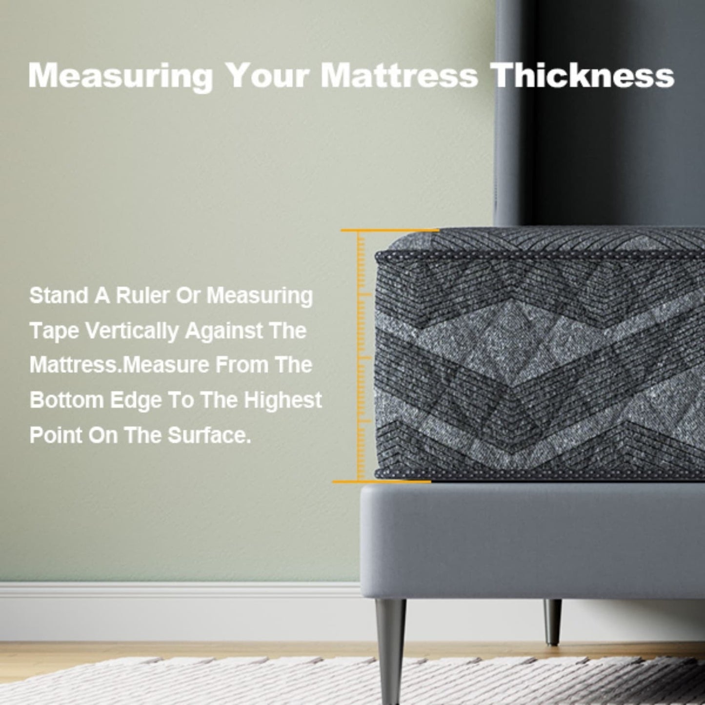 Materasso traspirante rinfrescante SweDrea Medium Hybrid Memory Foam da 14 pollici con CertiPUR-US, SGS e OEKO-TEX