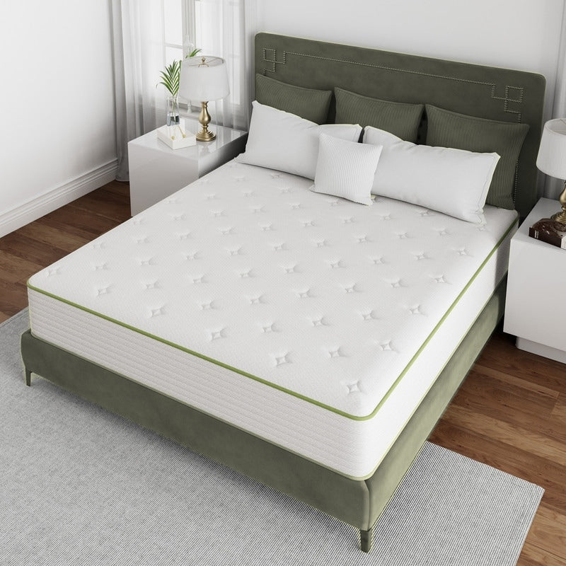 Materasso ibrido rinfrescante SweDrea Medium Pillow Top da 10 pollici con CertiPUR-US, SGS e OEKO-TEX