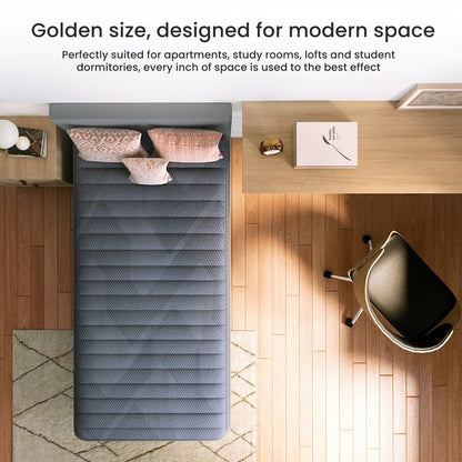 Materasso ibrido SweDrea Twin Size da 8 pollici - Sottile, traspirante e di supporto per alleviare la pressione in dormitori e appartamenti