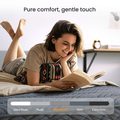 Materasso ibrido SweDrea Twin Size da 8 pollici - Sottile, traspirante e di supporto per alleviare la pressione in dormitori e appartamenti