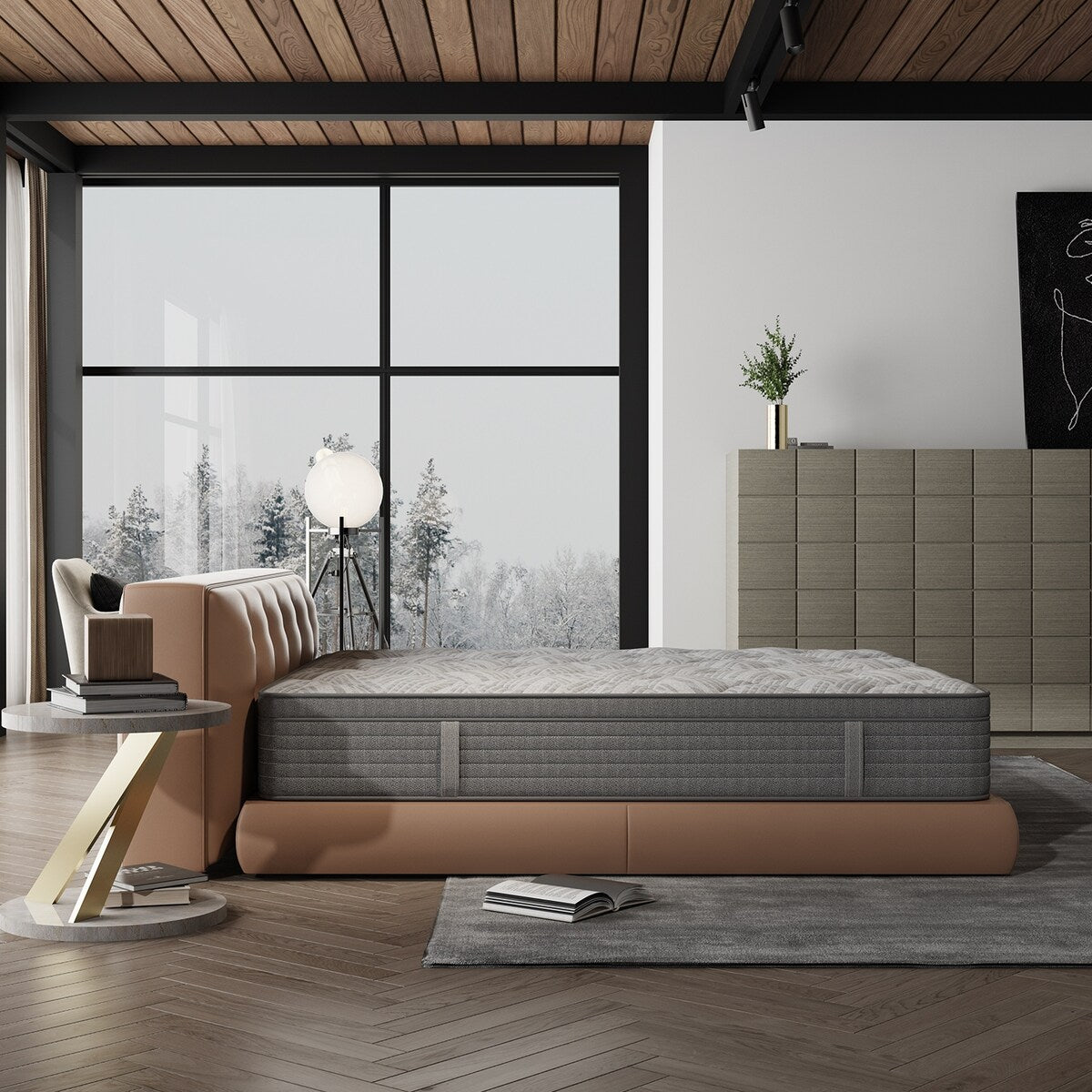 Materasso ibrido in memory foam gel Sweetnight da 14''