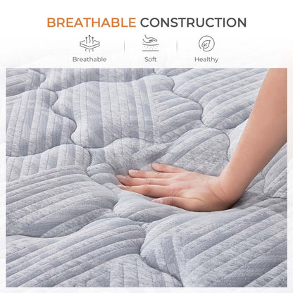 Materasso ibrido in memory foam gel Sweetnight da 14''