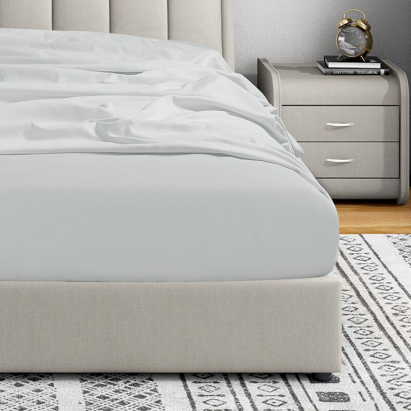 Lenzuolo con angoli singolo Swift Home in microfibra spazzolata doppia da 16 pollici con tasca profonda