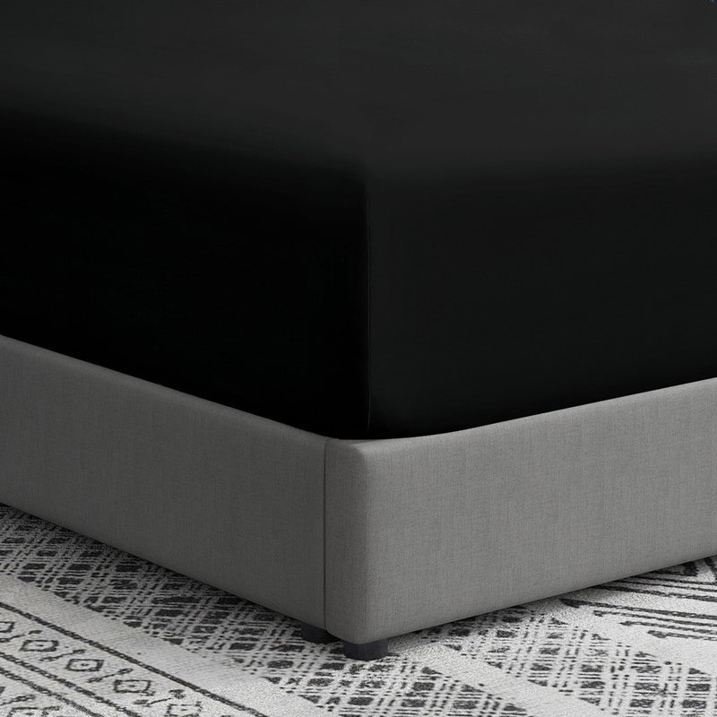 Lenzuolo con angoli singolo Swift Home in microfibra spazzolata doppia, 18-21 pollici, con tasca extra profonda