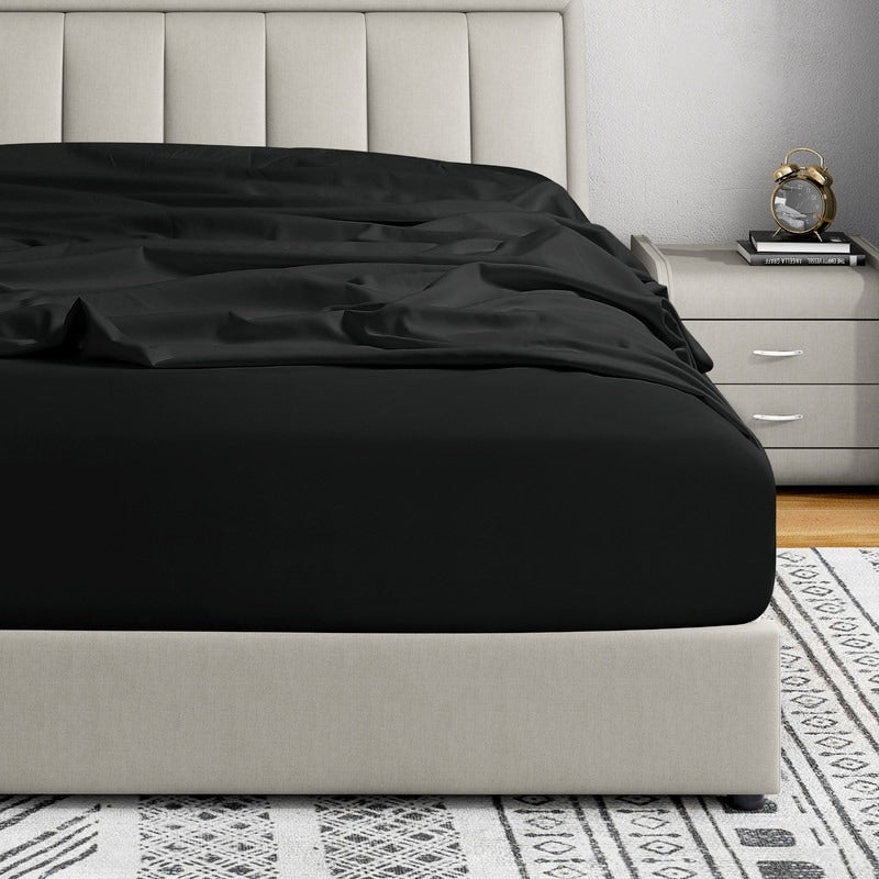 Lenzuolo con angoli singolo Swift Home in microfibra spazzolata doppia, 18-21 pollici, con tasca extra profonda