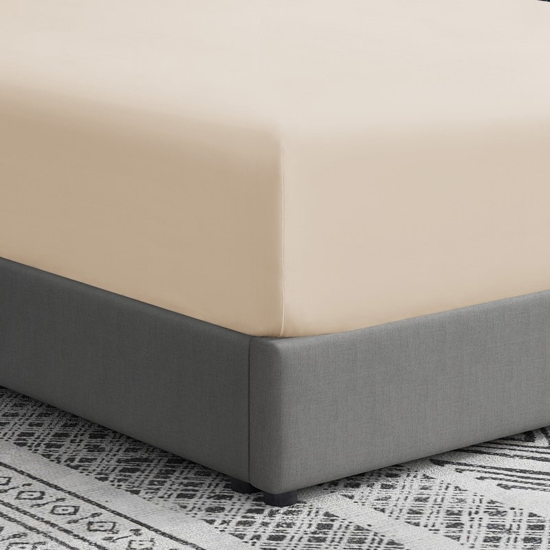 Lenzuolo con angoli singolo Swift Home in microfibra spazzolata doppia, 18-21 pollici, con tasca extra profonda