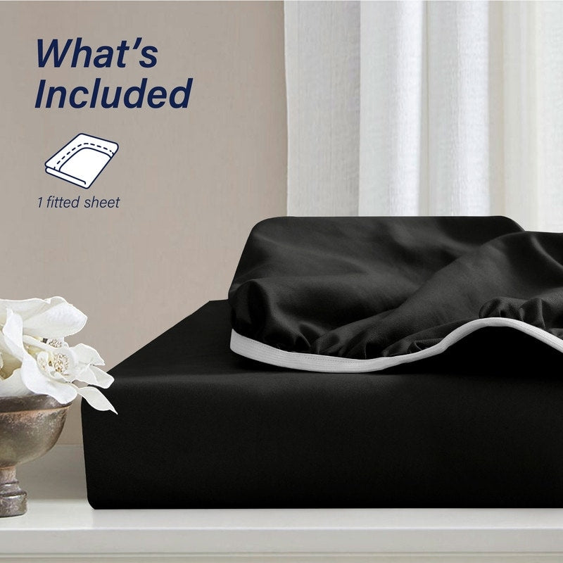 Lenzuolo con angoli singolo Swift Home in microfibra spazzolata doppia, 18-21 pollici, con tasca extra profonda