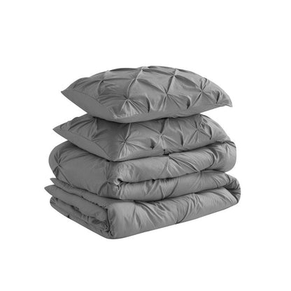 Set di piumoni in microfibra ultra morbida Swift Home Modern Diamond Pintuck, 3 pezzi