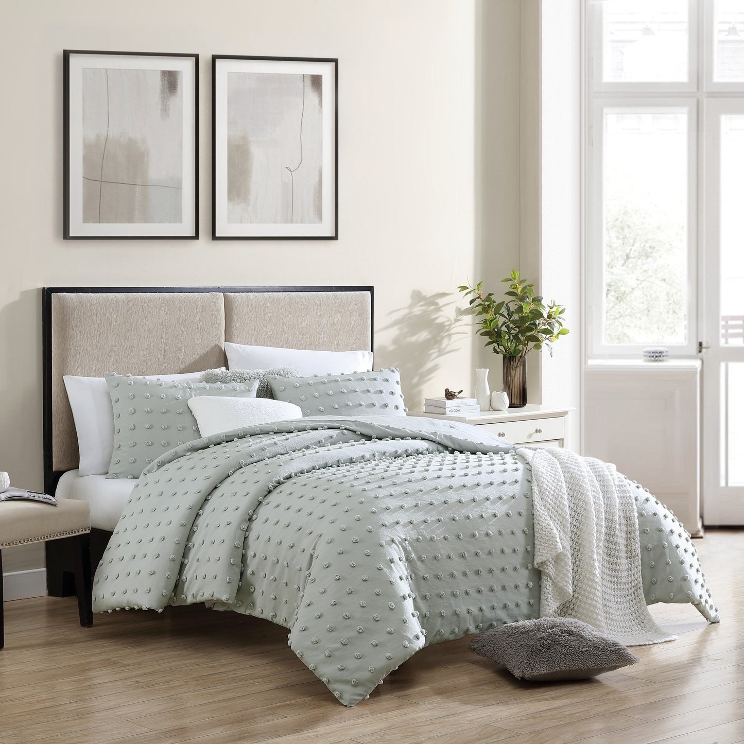 Set di biancheria da letto con piumone in microfibra Swift Home Ultra-Soft Pom Pom, 3 pezzi