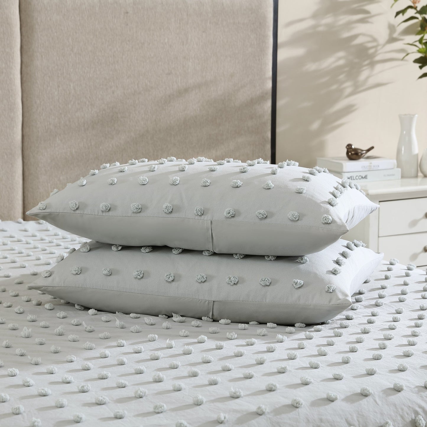 Set di biancheria da letto con piumone in microfibra Swift Home Ultra-Soft Pom Pom, 3 pezzi