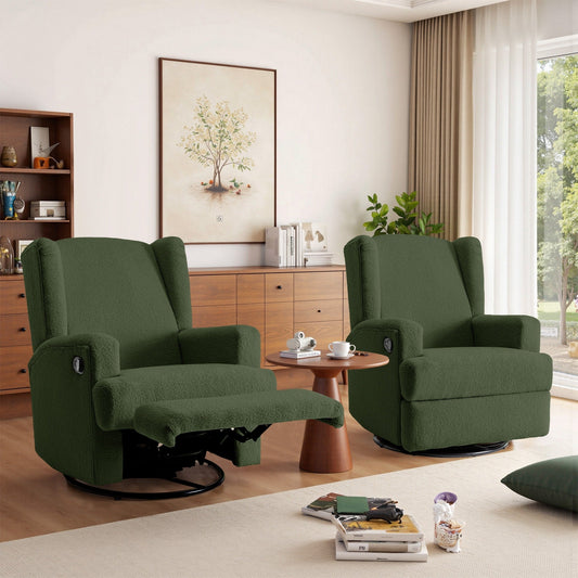 Poltrona reclinabile girevole per bambini, set da 2