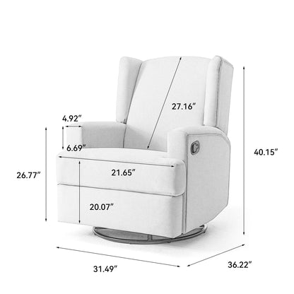 Poltrona reclinabile girevole per bambini, set da 2