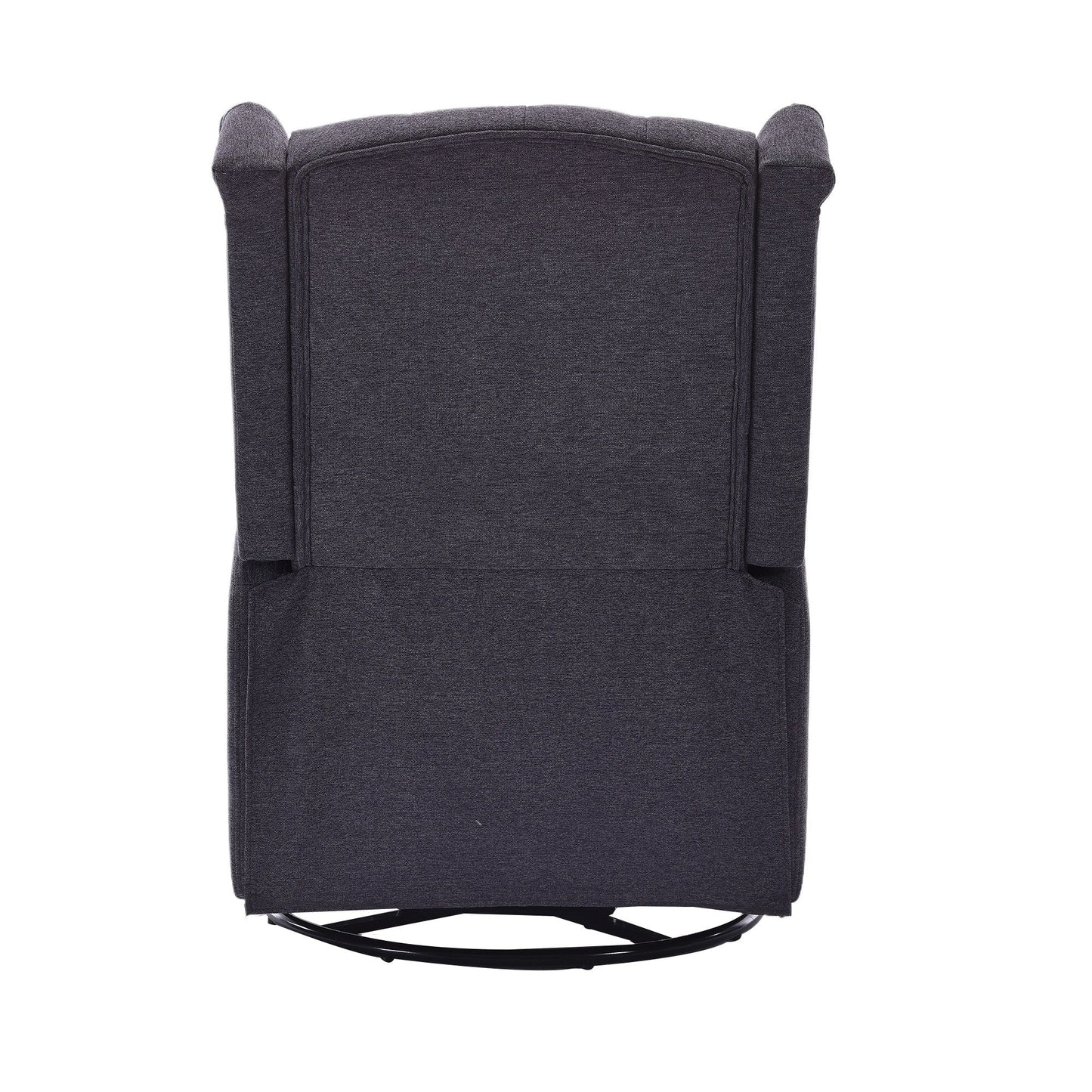 Poltrona reclinabile girevole con poggiapiedi, movimento scorrevole e design ergonomico