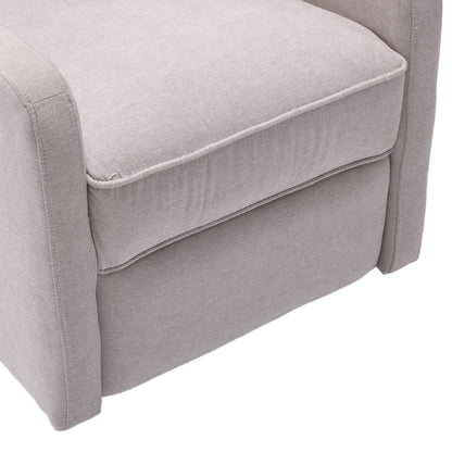 Poltrona reclinabile girevole a dondolo con poggiapiedi, movimento di scorrimento e design ergonomico