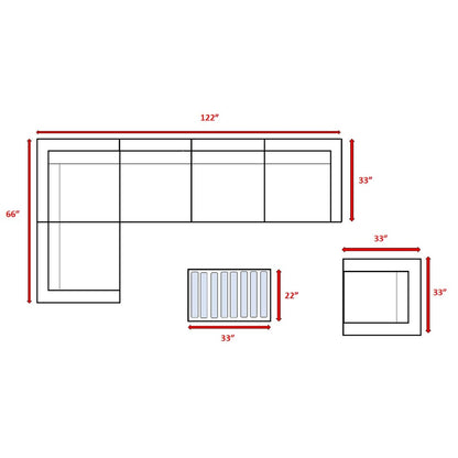 Gruppo di sedute componibili girevoli a dondolo grigio da 7 pezzi con cuscino