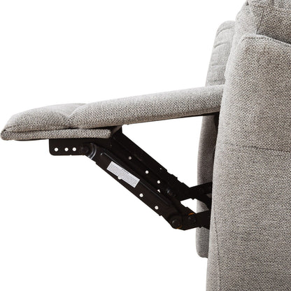 Poltrona reclinabile girevole in tessuto, divano reclinabile manuale, set di due