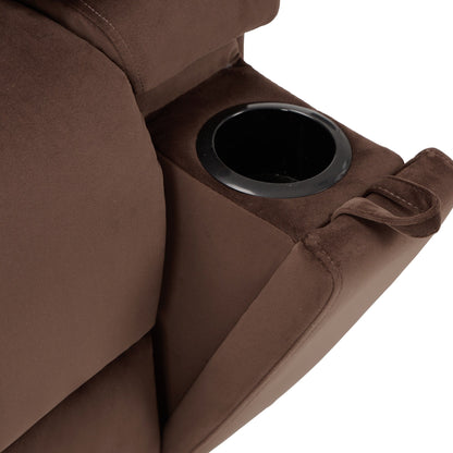 Poltrona reclinabile girevole con massaggio, riscaldamento e supporto per telefono: ideale per soggiorno, ufficio, camera da letto