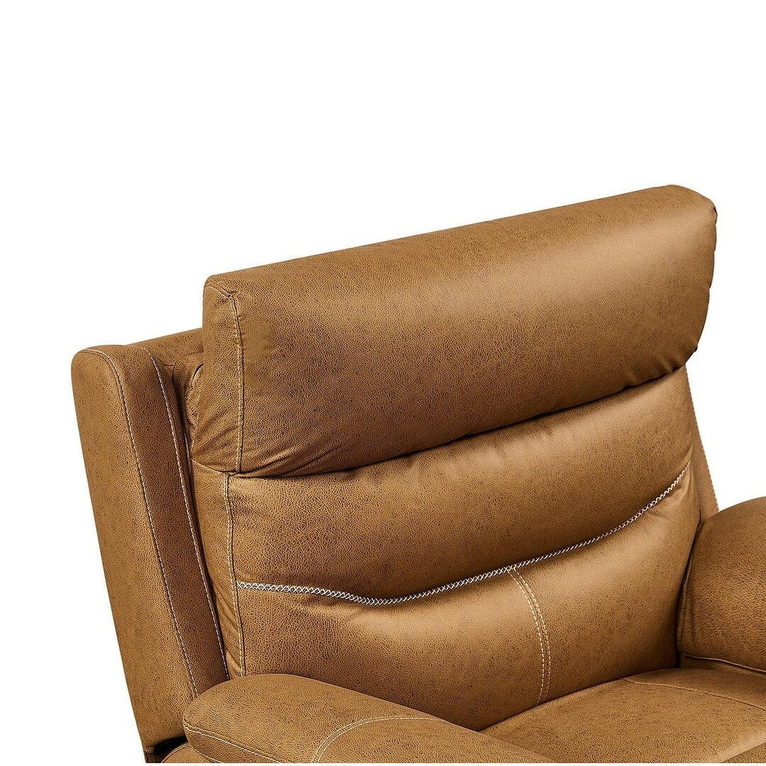 Divano reclinabile girevole singolo con telecomando elettrico e porta USB