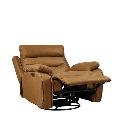 Divano reclinabile girevole singolo con telecomando elettrico e porta USB