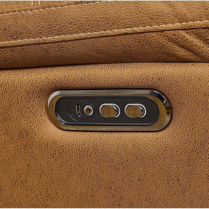 Divano reclinabile girevole singolo con telecomando elettrico e porta USB