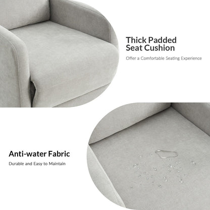 Poltrona reclinabile manuale girevole moderna Julian di HULALA HOME